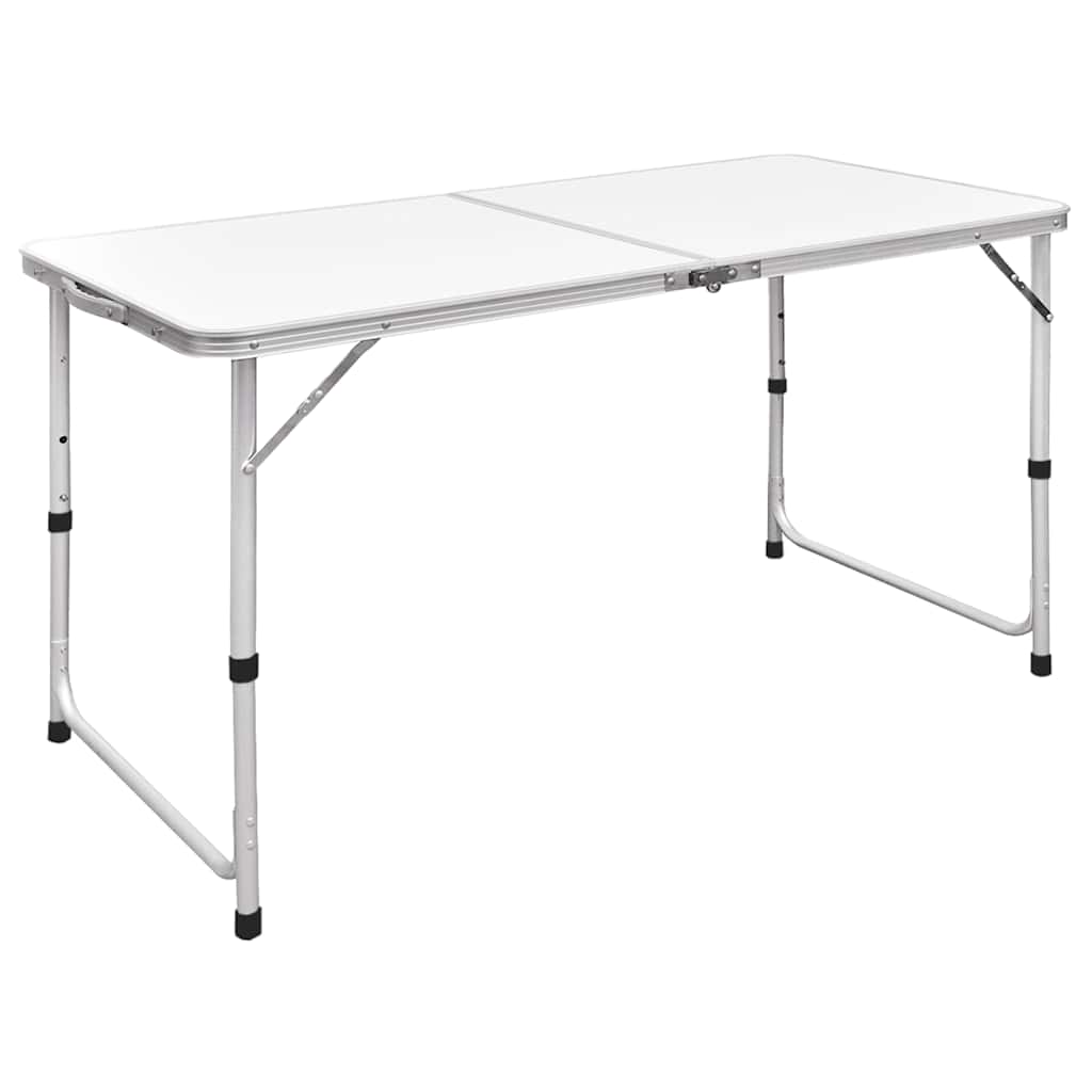 Kokoontaitettava retkipöytä 120 x 60 cm alumiini