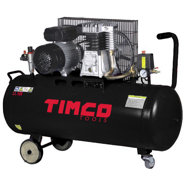 Kompressori Timco, 2.5 hp, 100 l, hihnaveto