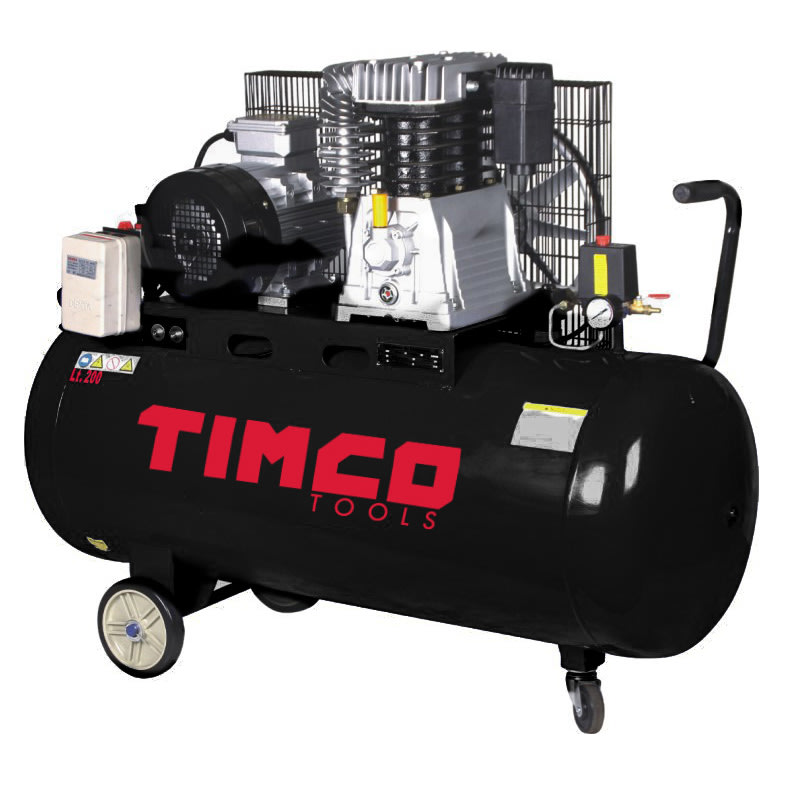 Kompressori Timco, 4 hp, 200 l, hihnaveto