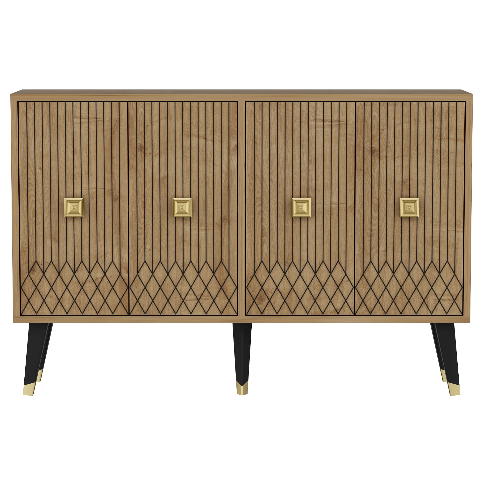 Konsolipöytä Valento Furniture Carbin Sapphire Oak, 120x80x30cm, tammi
