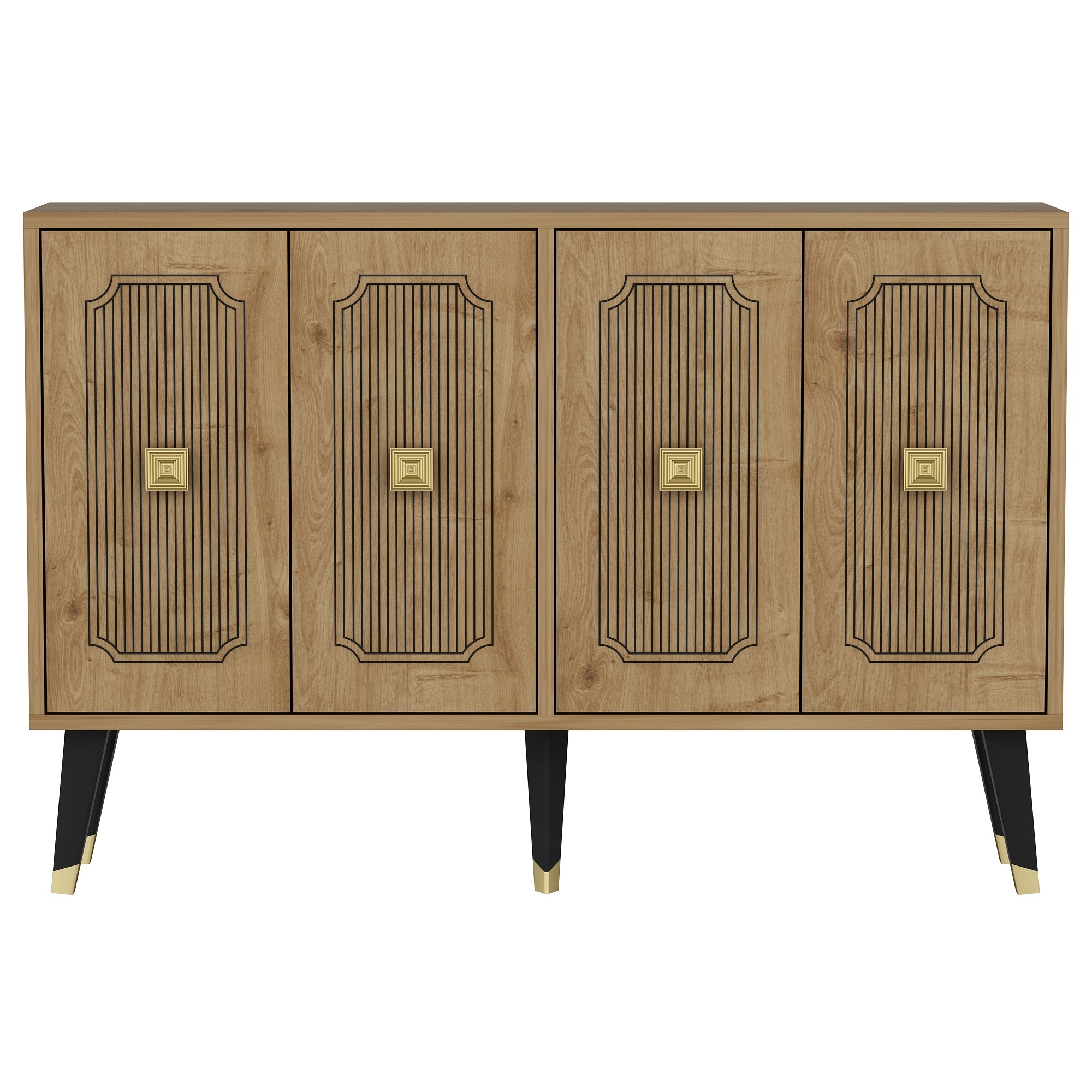Konsolipöytä Valento Furniture Desari, 120x80cm, Safiiritammi Kulta