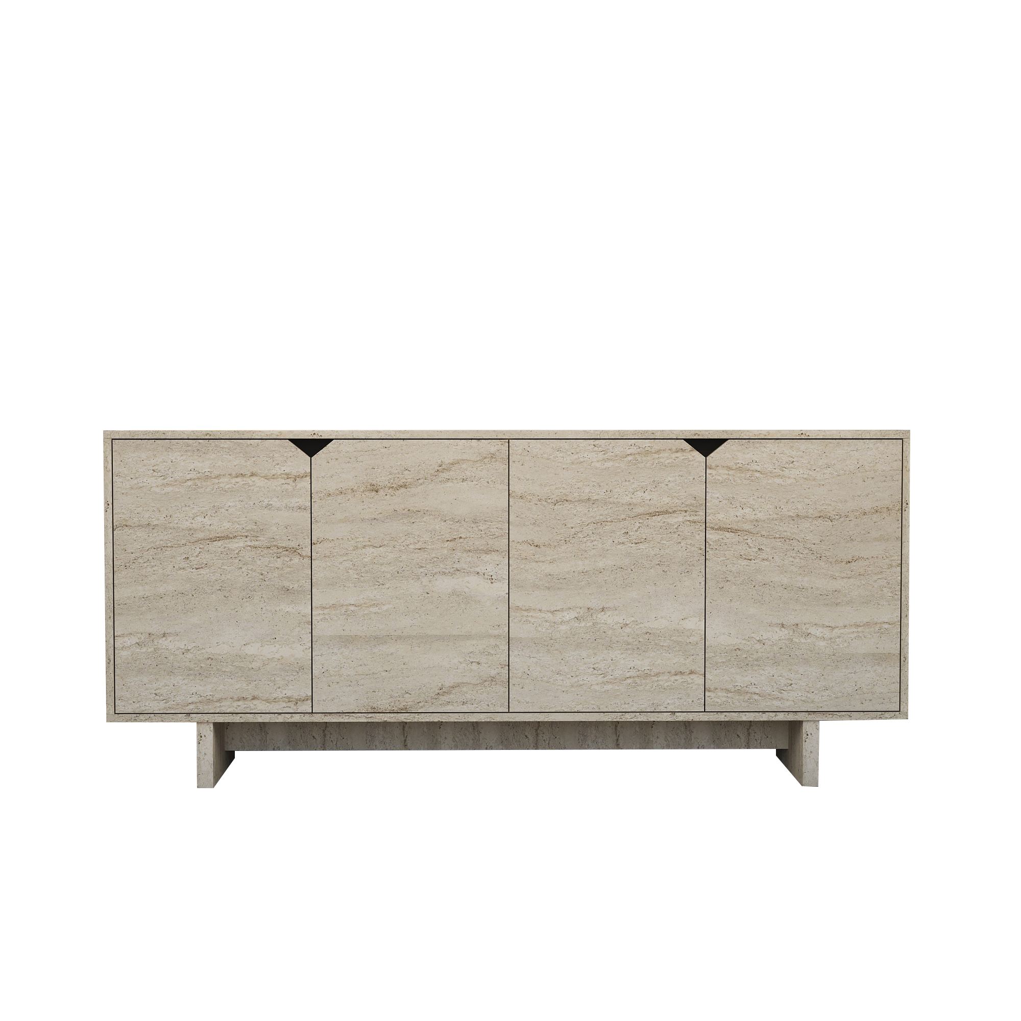 Konsolipöytä Valento Furniture Turan, 180x40cm, Travertine