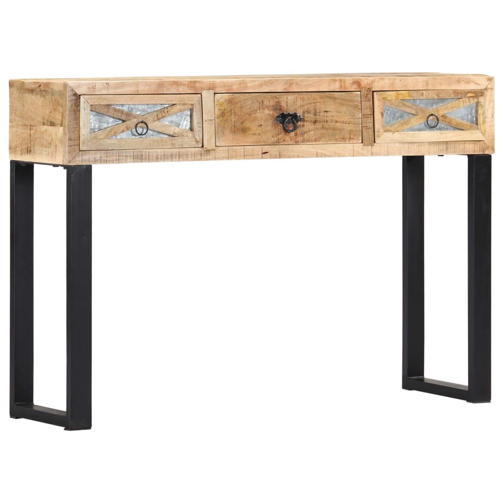 Konsolipöytä 110x30x76cm täysi mangopuu