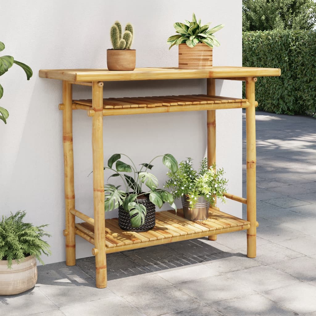 Konsolipöytä 90x37x75 cm bambu