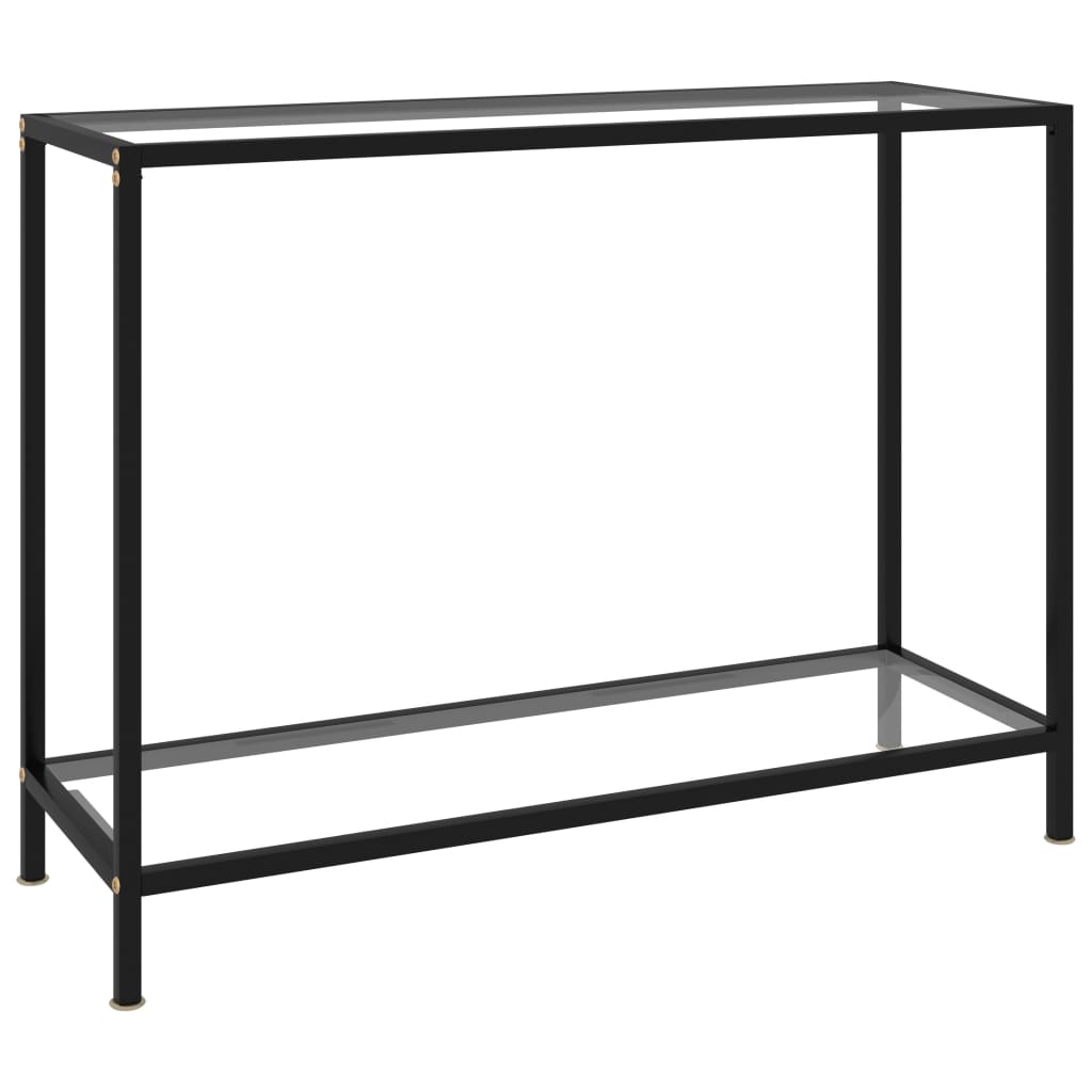 Konsolipöytä läpinäkyvä 100x35x75 cm karkaistu lasi