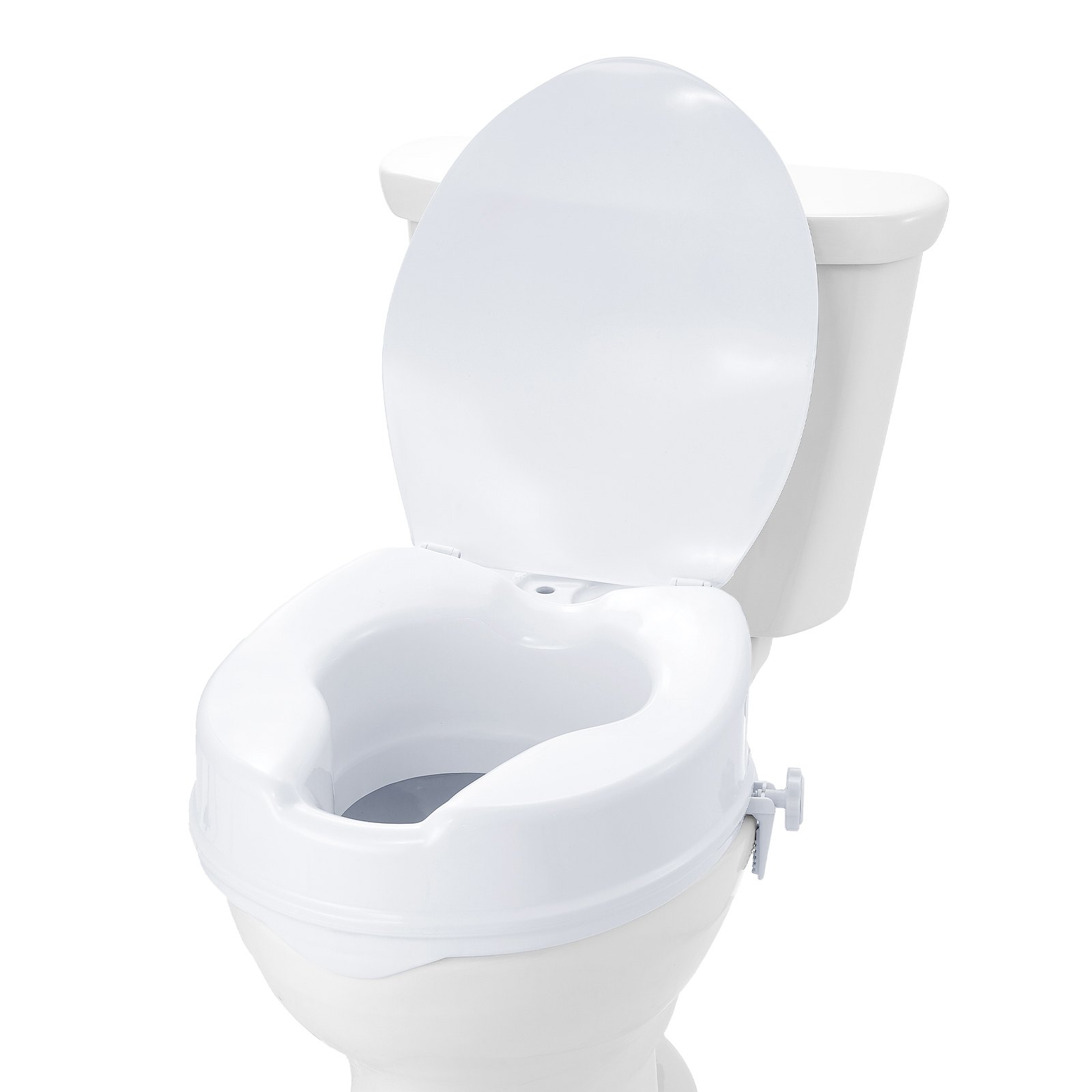 Korotettu WC-istuin North Craft, 100mm, Universaali, Valkoinen
