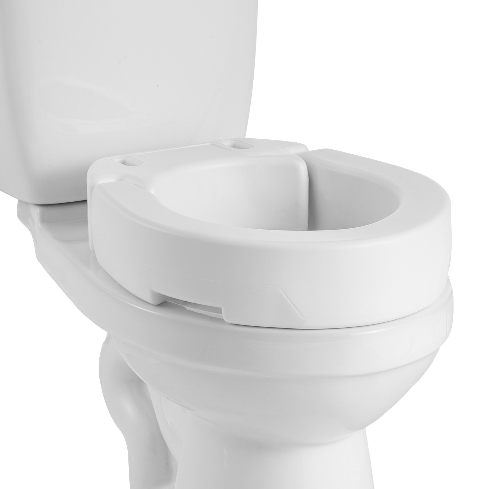 Korotettu WC-istuin North Craft SC7060Q-S-4, 136.1 kg kantavuus, 88.9 mm korotus, valkoinen