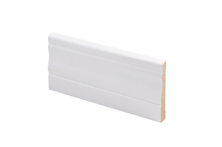 Koristelista JR-Wood Kuru, 12x70x3300, MDF, valkoinen (5 kpl/pkt)