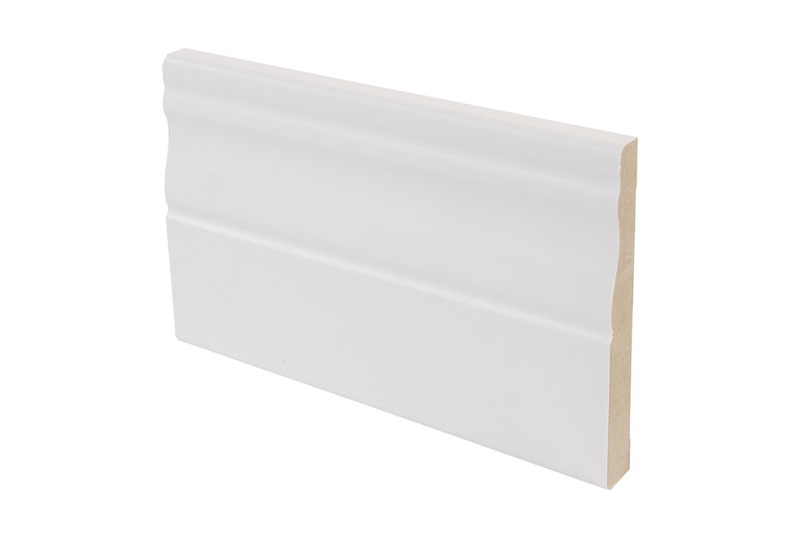 Koristelista JR-Wood Kuru, 12x92x3300, MDF, valkoinen (5 kpl/pkt)