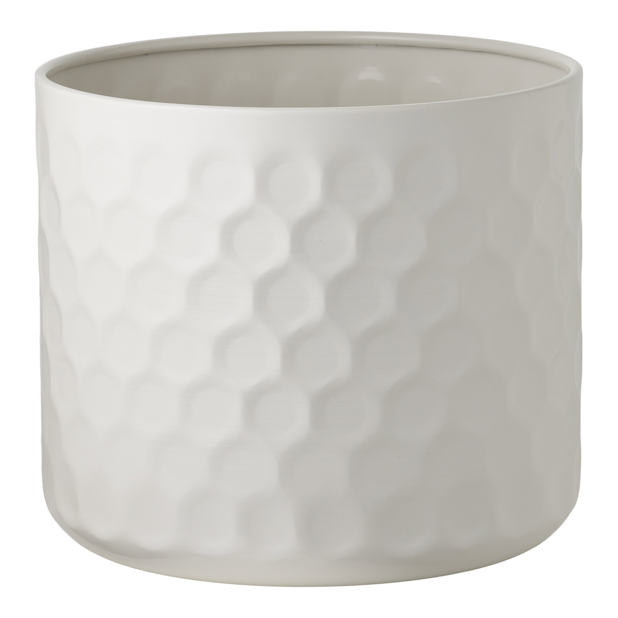 Kukkaruukku House Nordic Flowerpot, terästä, valkoinen, ø24, 5x21 cm