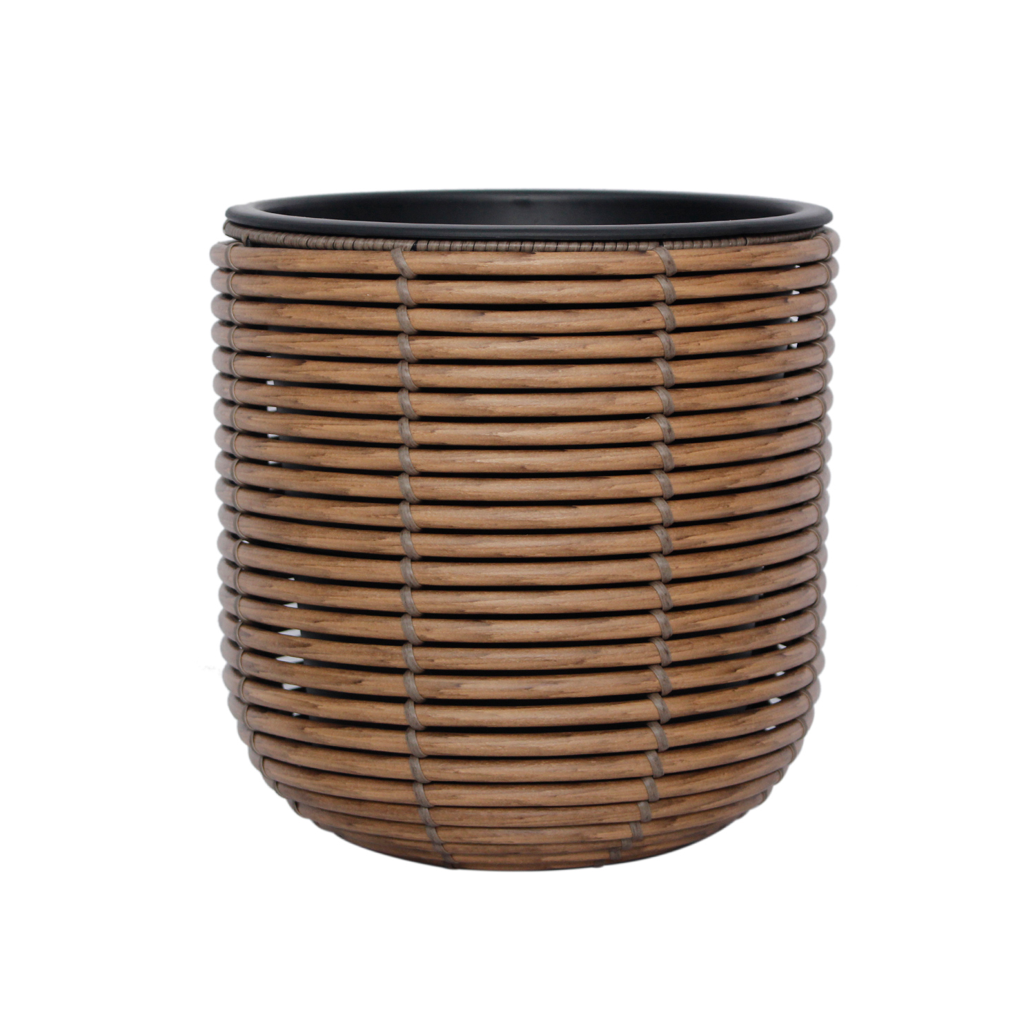 Kukkaruukku Home4You Wicker D27x28cm, Ruskea