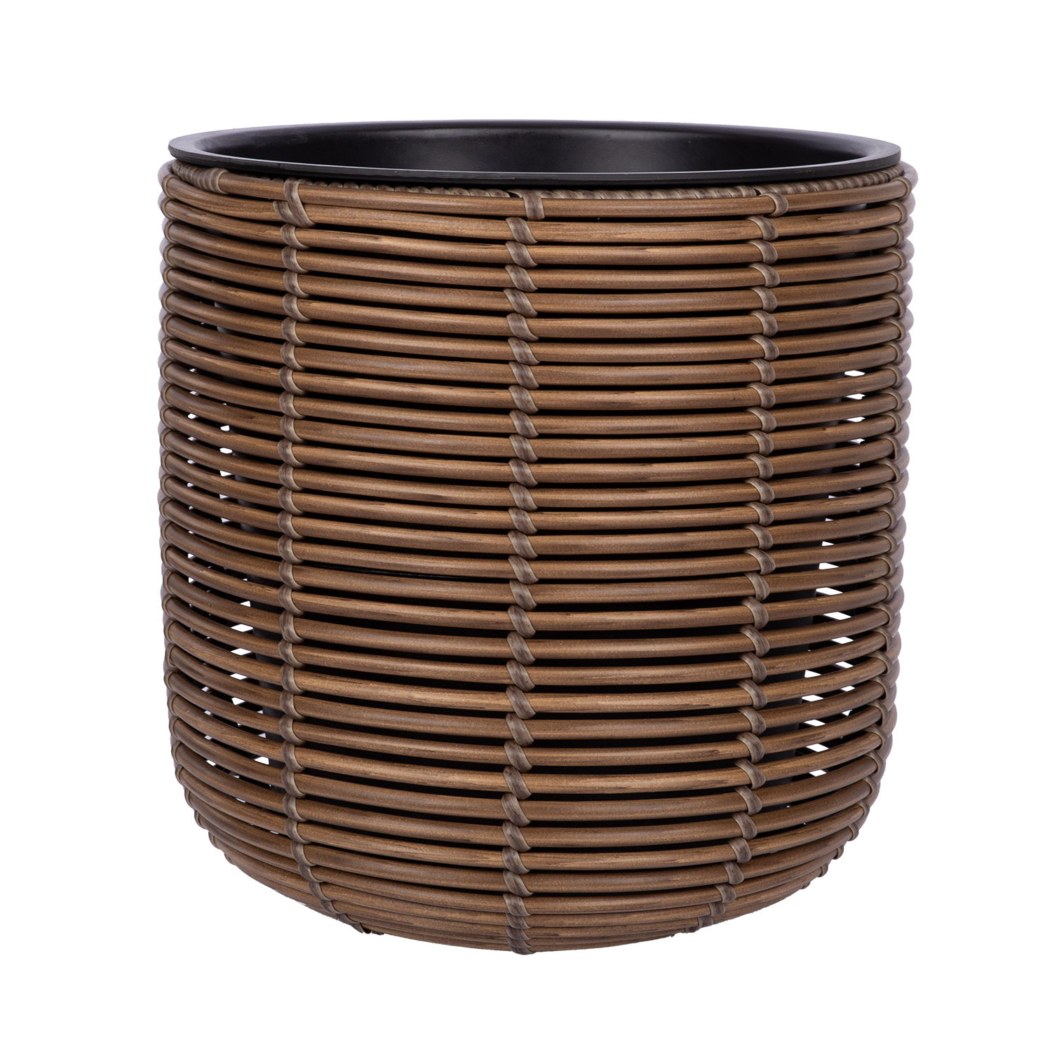 Kukkaruukku Home4You Wicker D35x36cm, Ruskea