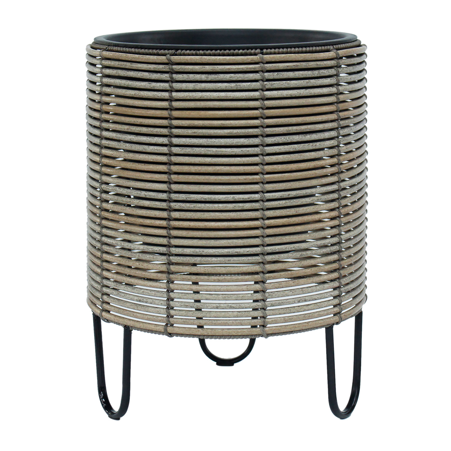Kukkaruukku Home4You Wicker D36x48cm, Beige-Harmaa