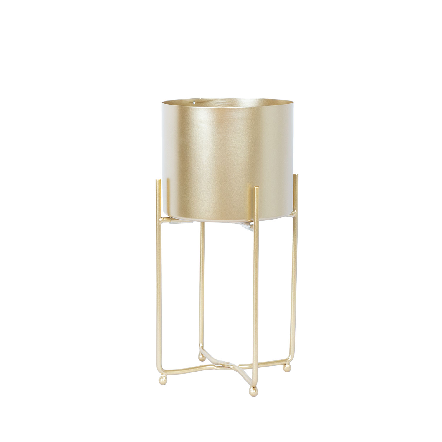 Kukkateline Home4You Deia Gold S, 19,5x18x37cm, Kulta