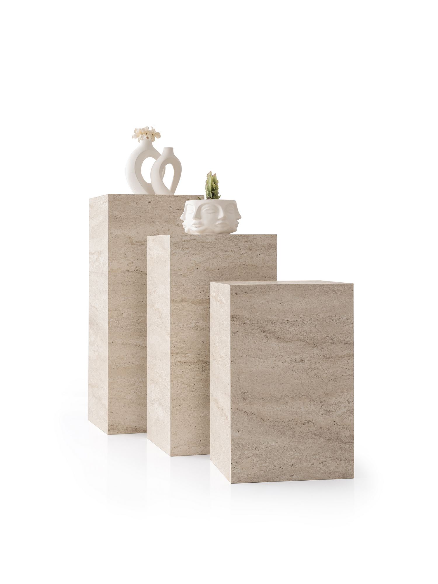 Kukkateline Valento Furniture L.Ciceklik-9540, beige travertiinikuosi
