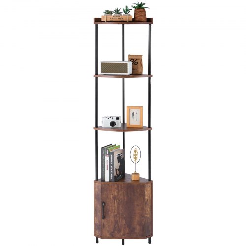 Kulmahylly North Craft YJX-SNJ-007, 30.5x167.8cm, LED-valoilla, Ruskea