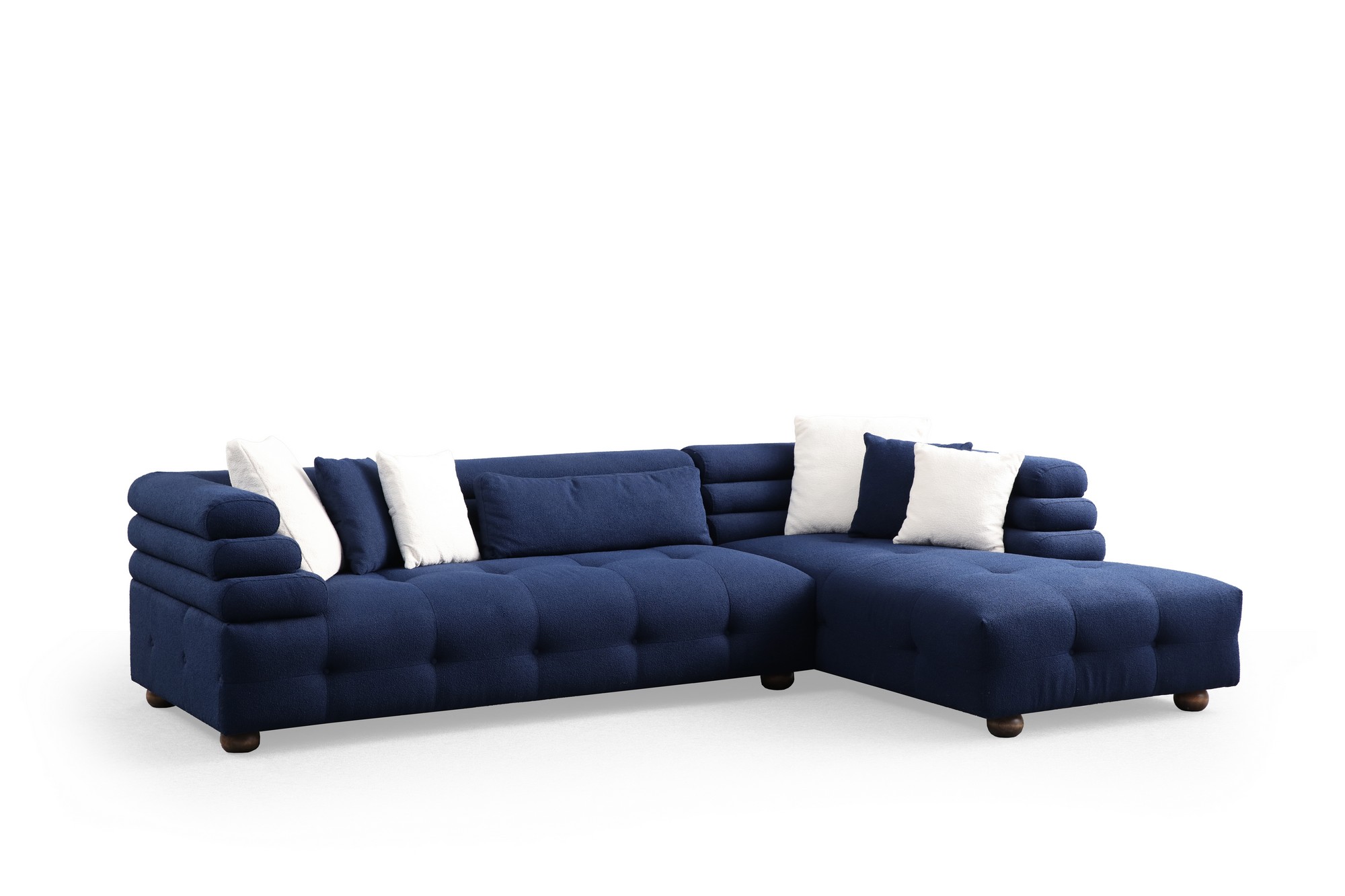 Kulmasohva Valento Furniture Boston, sininen, oikea