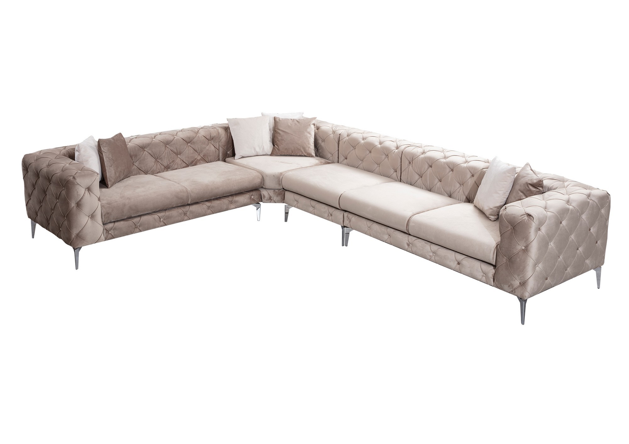 Kulmasohva Valento Furniture Como, 270x310cm, vasen, beige