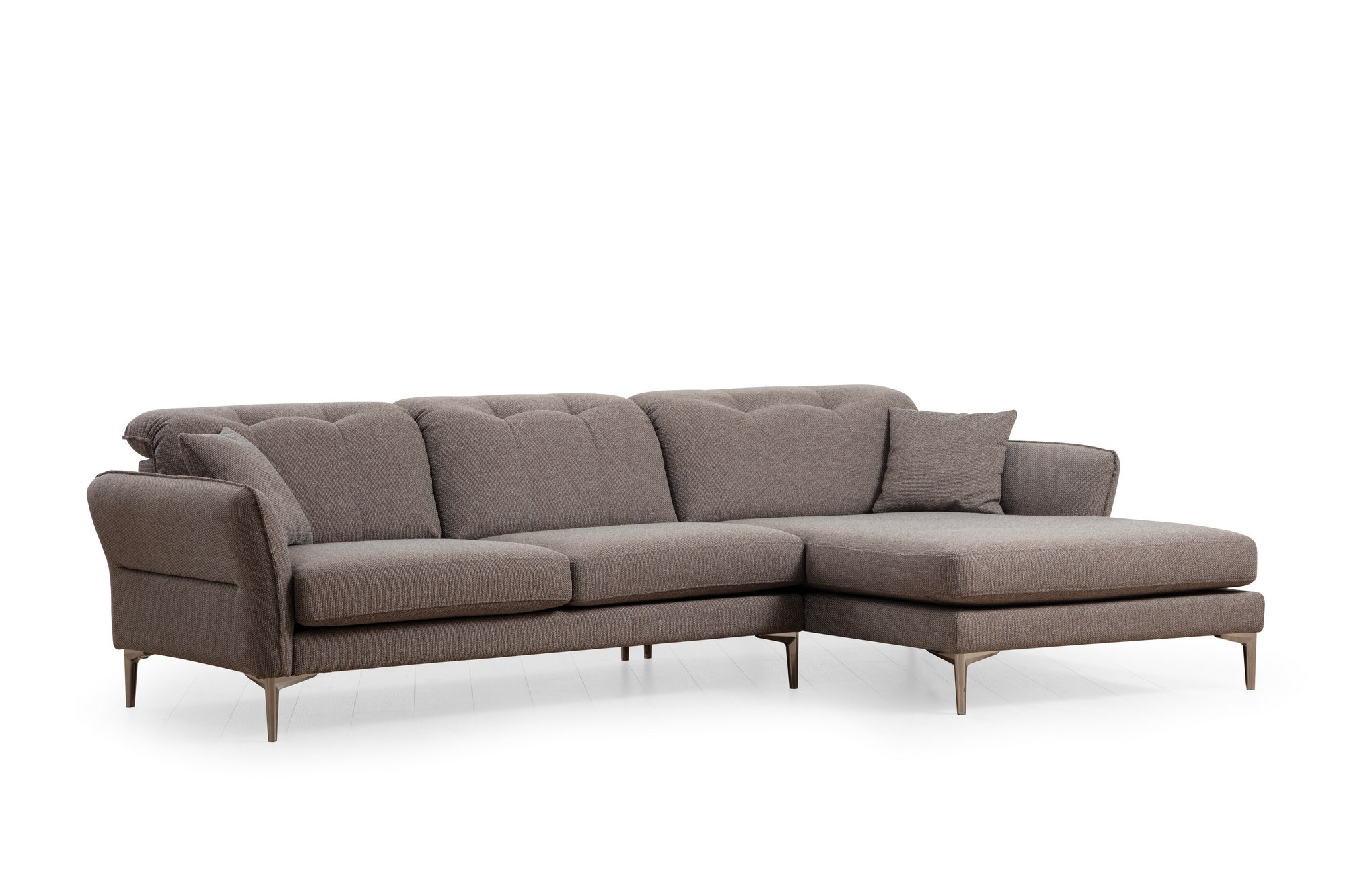 Kulmasohva Valento Furniture Costor oikeankätinen 4-istuttava harmaa