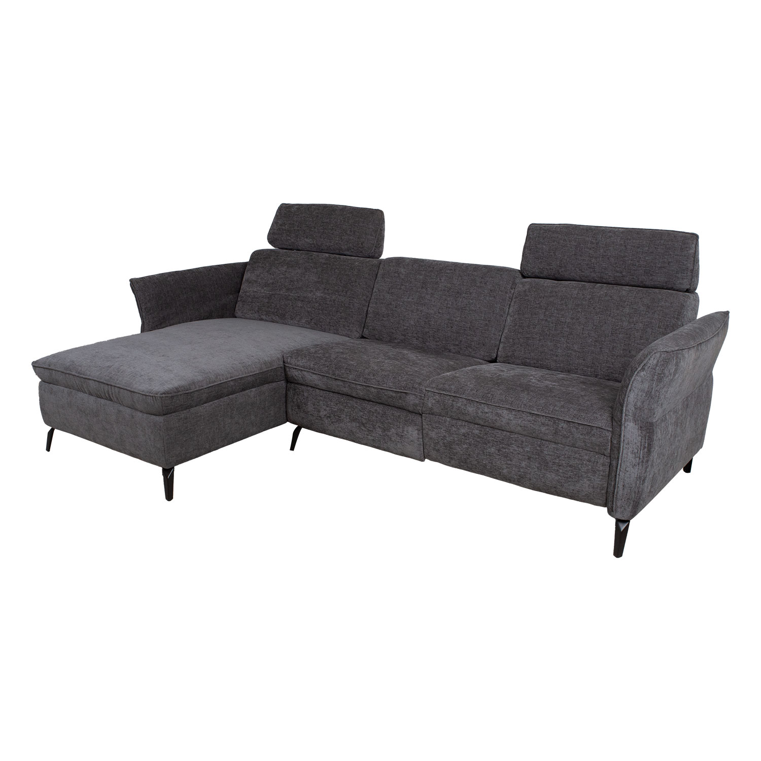 Kulmasohva Home4You Dayton Lc, Sähkö-Recliner, Tummanharmaa
