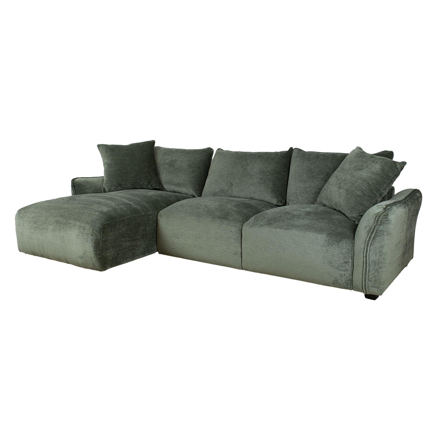 Kulmasohva Home4You Divi Lc, 284x162/102x83cm, Mintunvihreä