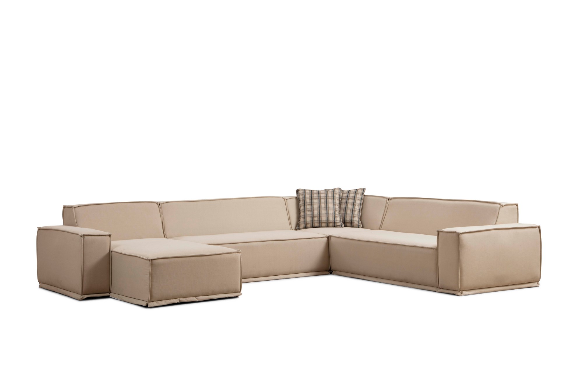 Kulmasohva Valento Furniture Lego, 167x343x262cm, Cream
