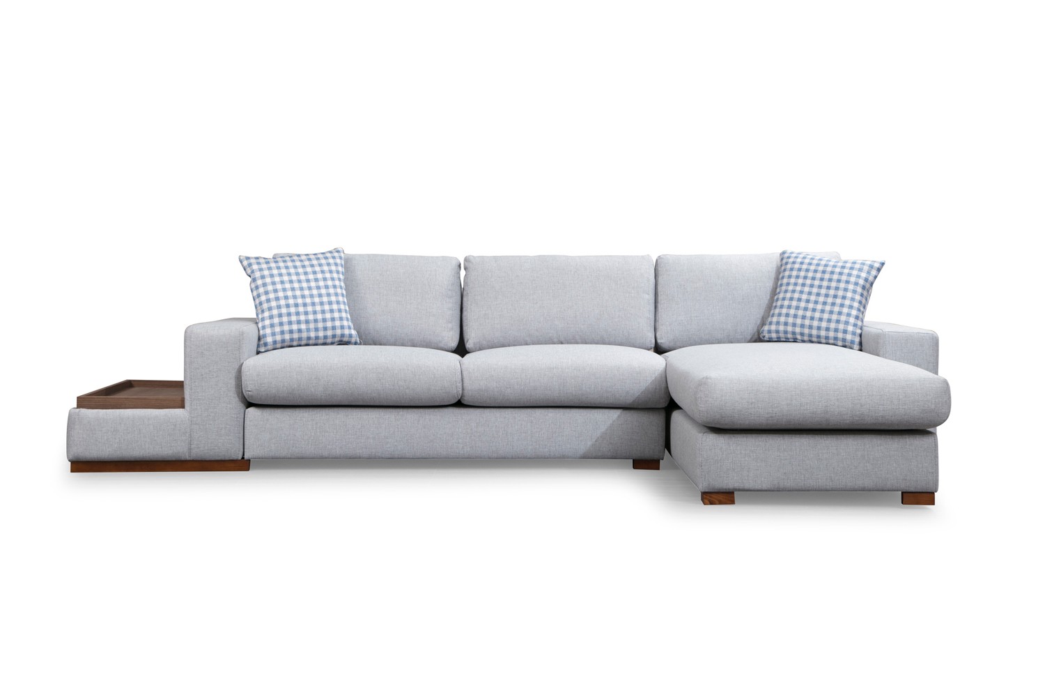 Kulmasohva Valento Furniture Loop, 332x194cm, kevyt harmaa