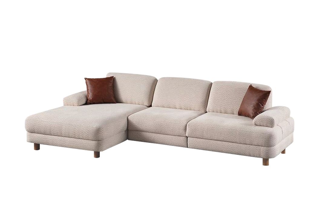 Kulmasohva Valento Furniture Nice L, vasen, kerma