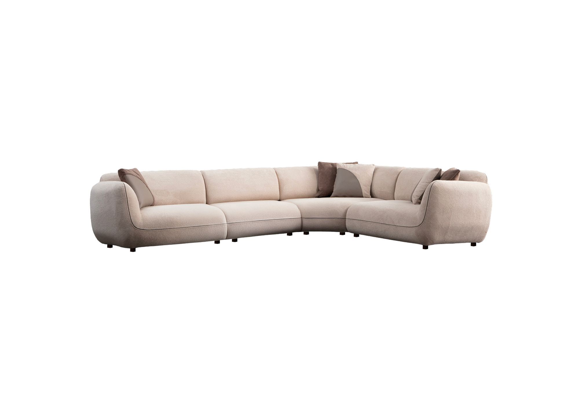 Kulmasohva Valento Furniture Pavia Corner 4, 6-istuttava, kerma