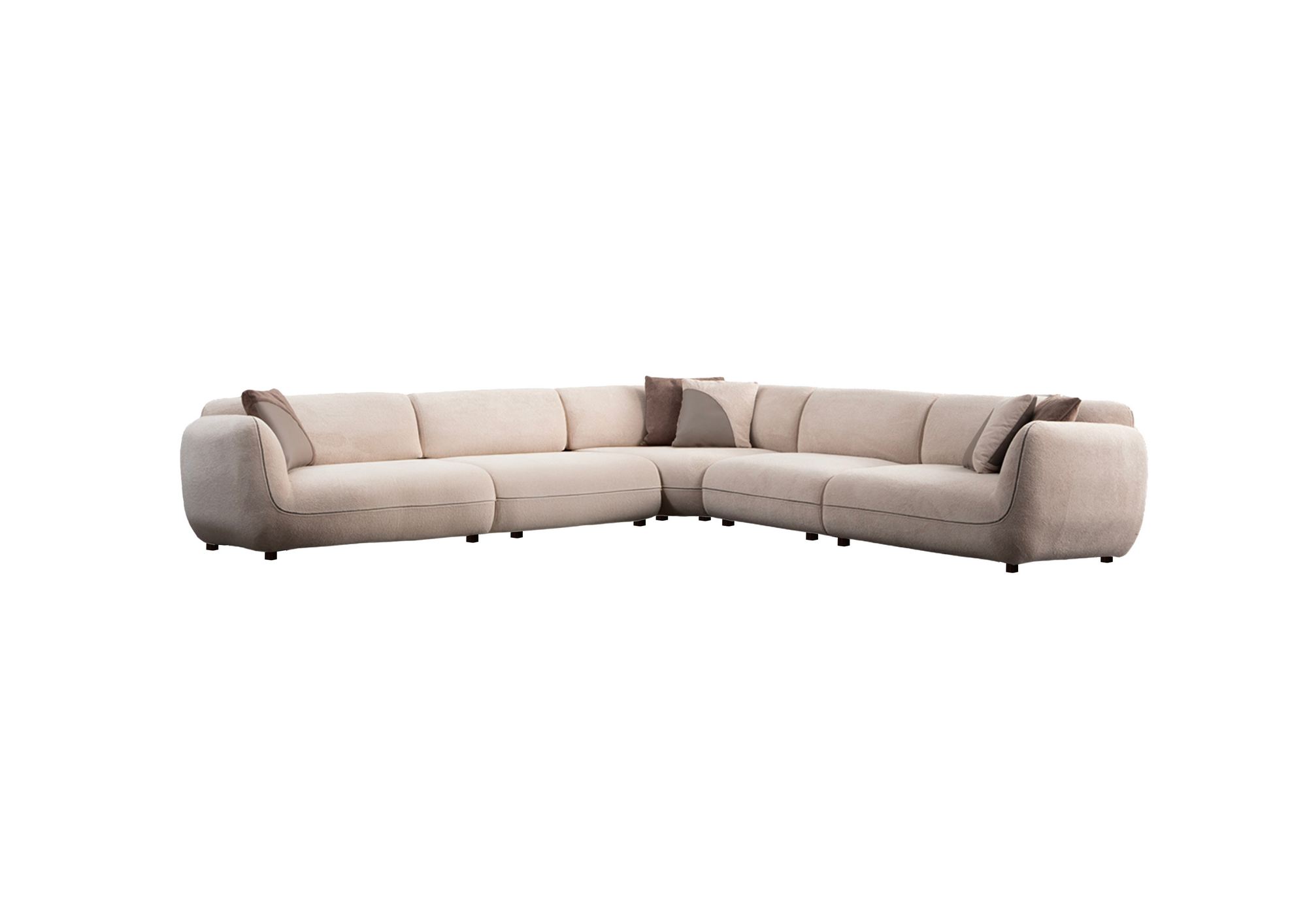 Kulmasohva Valento Furniture Pavia Corner 5, 8-istuttava, kerma