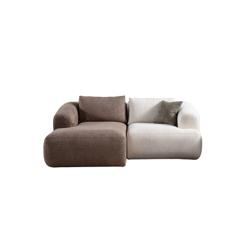 Kulmasohva Valento Furniture Sofia, 105x85cm, Ruskea/Valkoinen