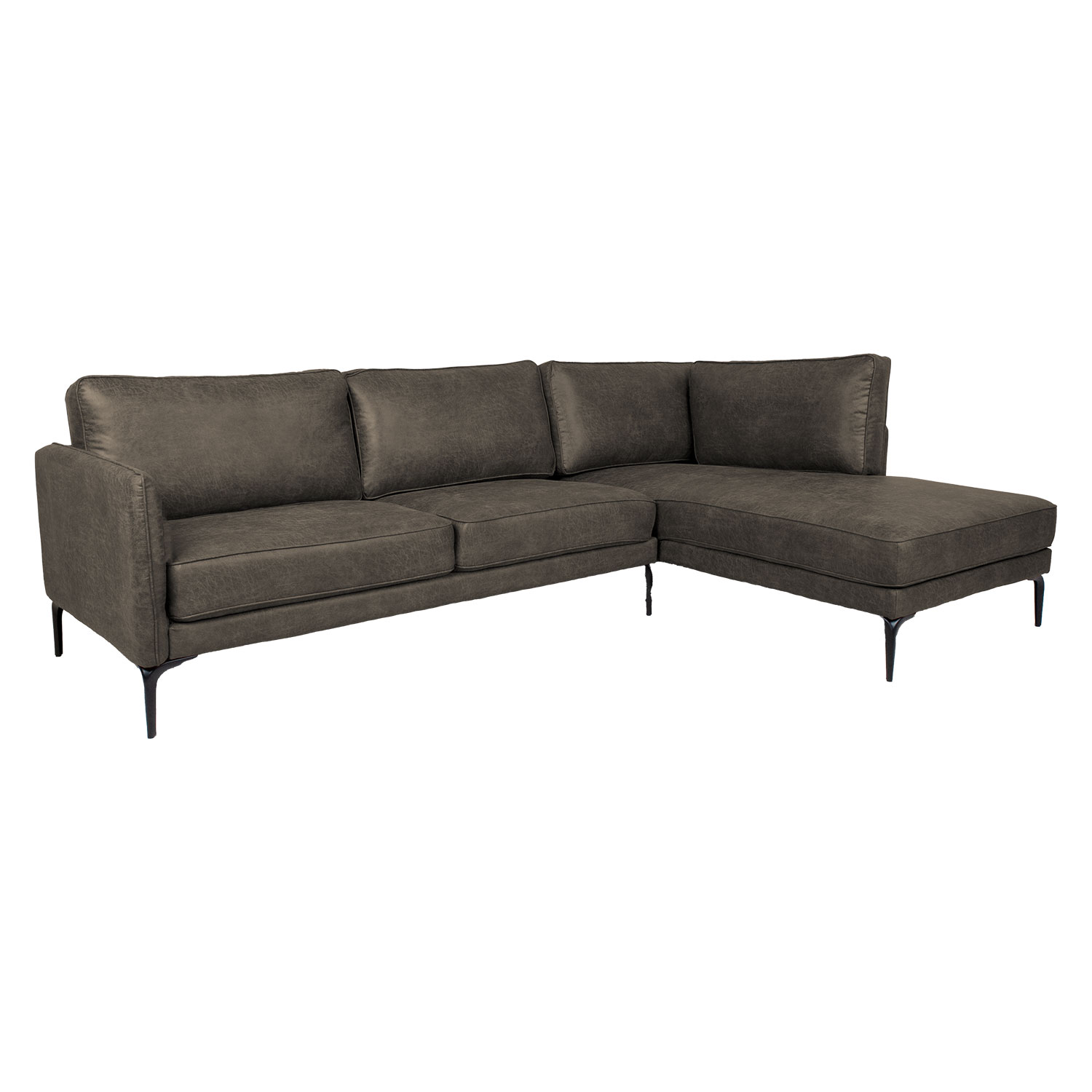 Kulmasohva Home4You Sofia Rc, 257x83/168x82cm, Tumman Oliivi