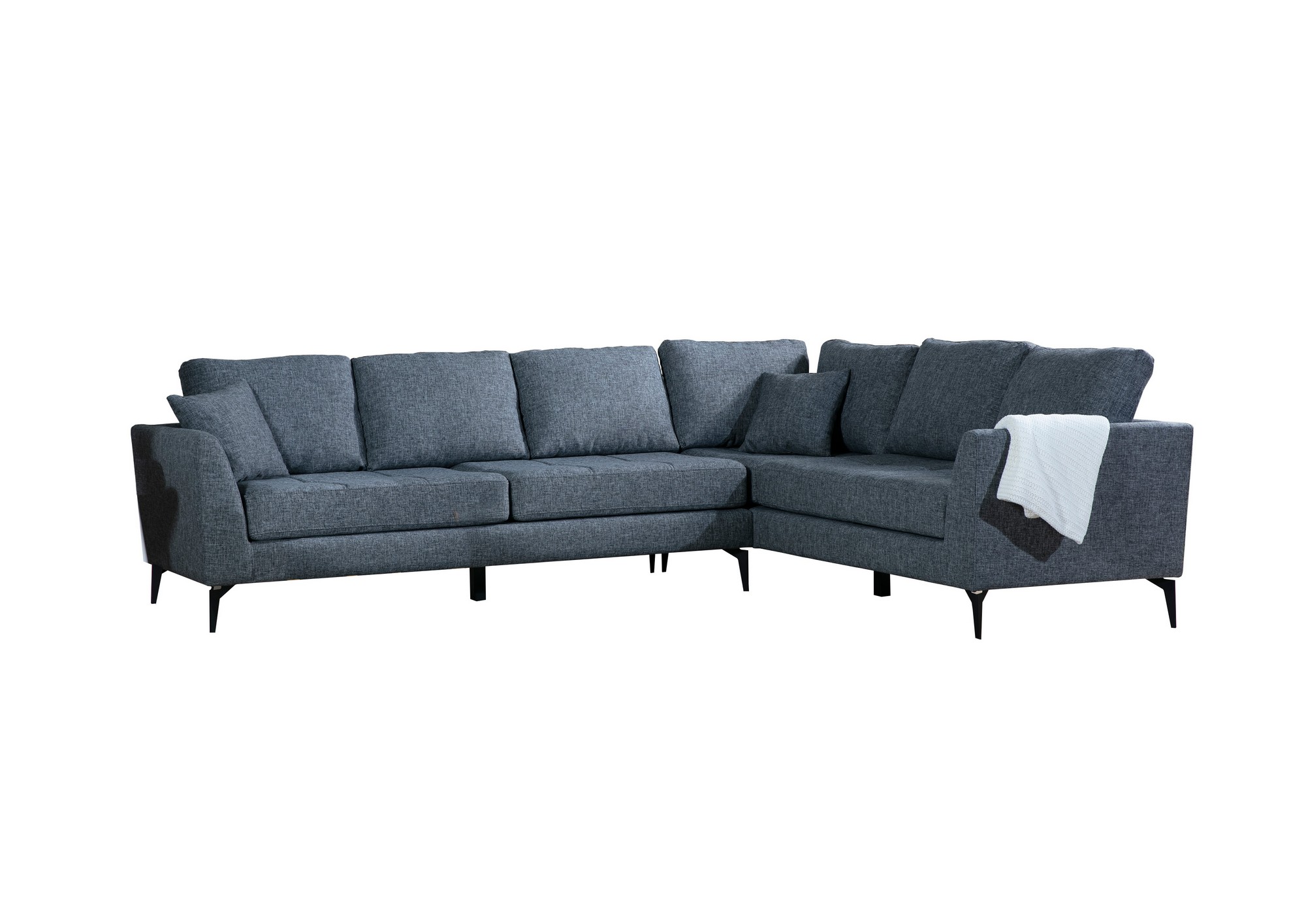 Kulmasohva Valento Furniture Tempo, oikea, harmaa