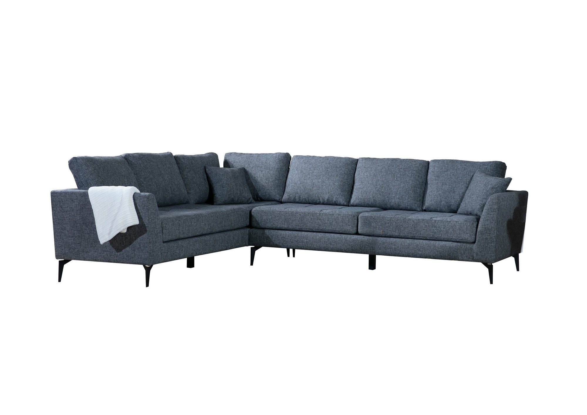 Kulmasohva Valento Furniture Tempo, vasen, harmaa