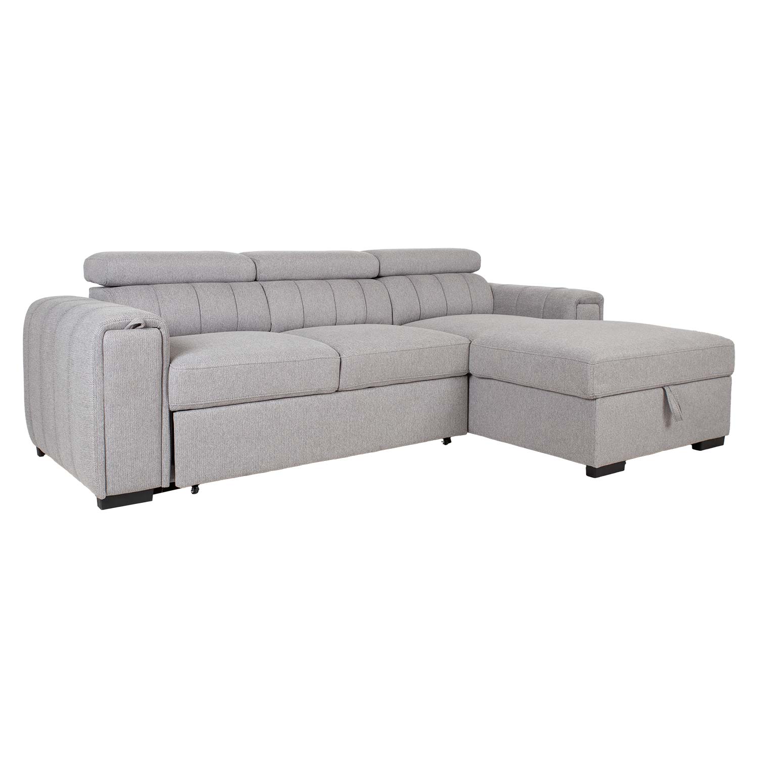 Kulmavuodesohva Home4You Odelia Rc, 248x96/159x84/99cm, Harmaa