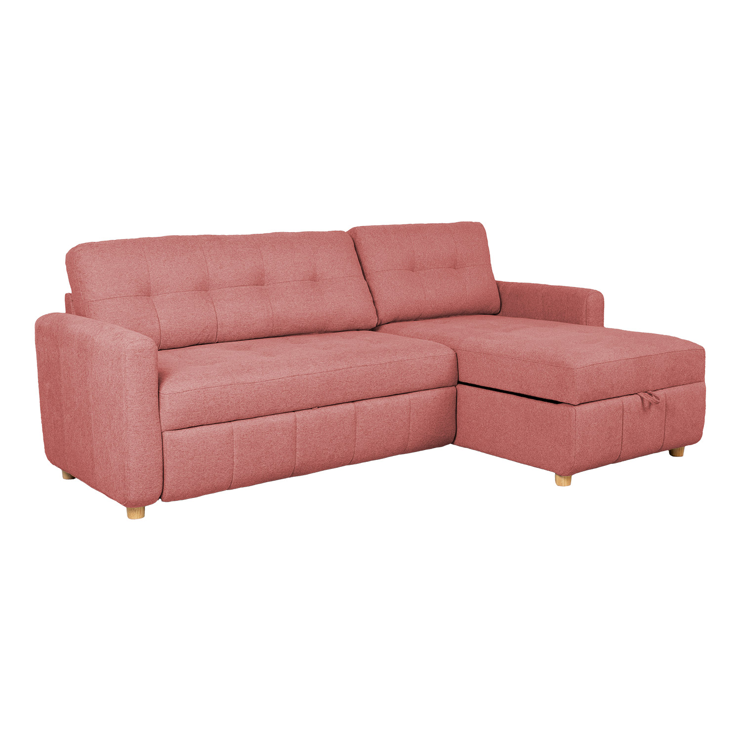 Kulmavuodesohva Home4You Waiola, 226x143cm, Pinkki