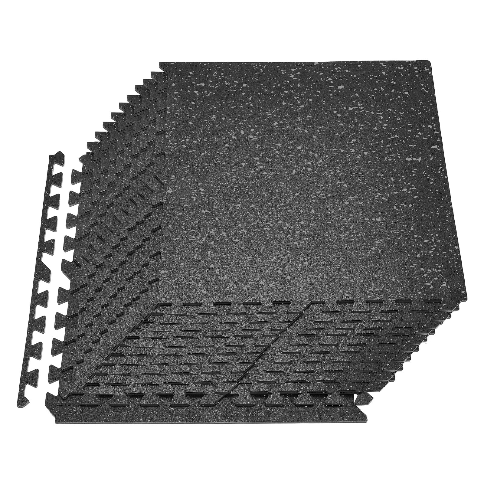 Kuntosalimatto North Craft, 610x610x10mm, musta/harmaa, 24kpl/8.93m²