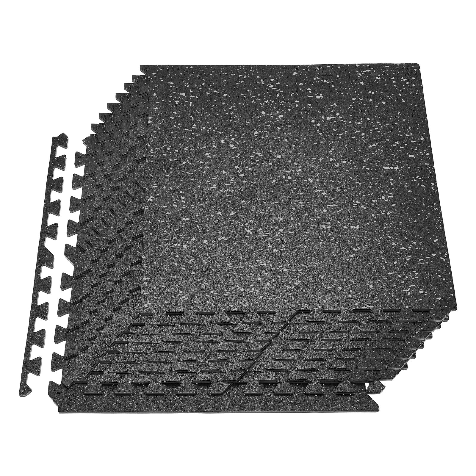 Kuntosalimatto North Craft HRD-XJD6610-12G, 610x610x10mm, musta/harmaa, 12kpl/4.46m²
