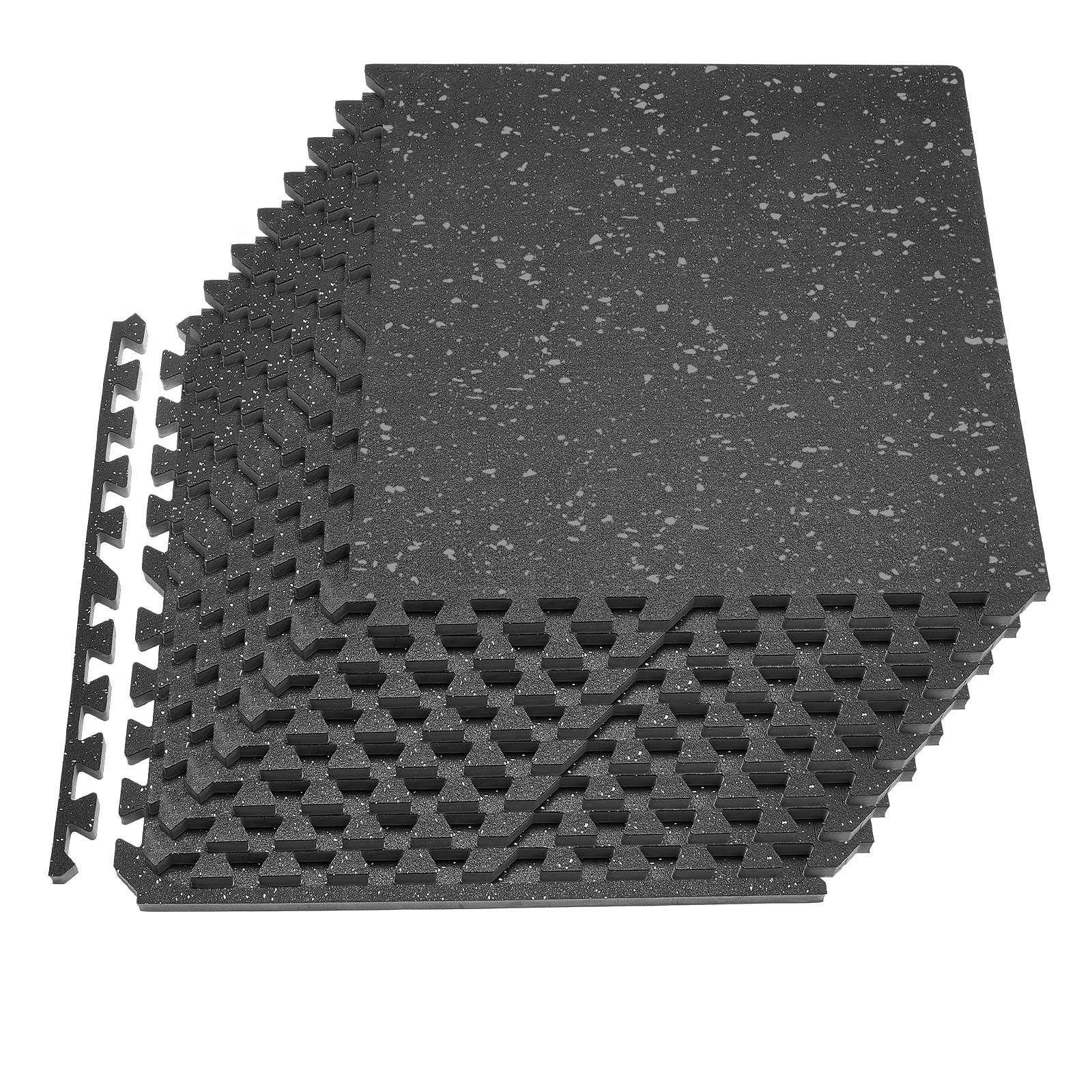 Kuntosalimatto North Craft HRD-XJD6620-12G, 610x610mm, Musta/Harmaa, 12kpl/4.46m²