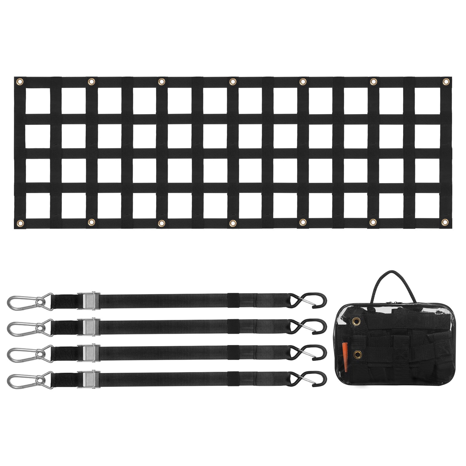 Kuormaverkko North Craft Tailgate Net, 1525x470mm, 272kg, Musta