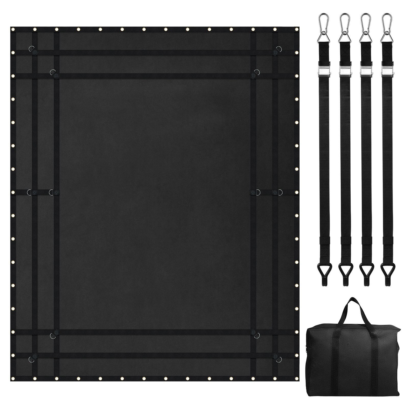 Kuormaverkko North Craft VCCN0120, 305x267cm, 318kg, Musta