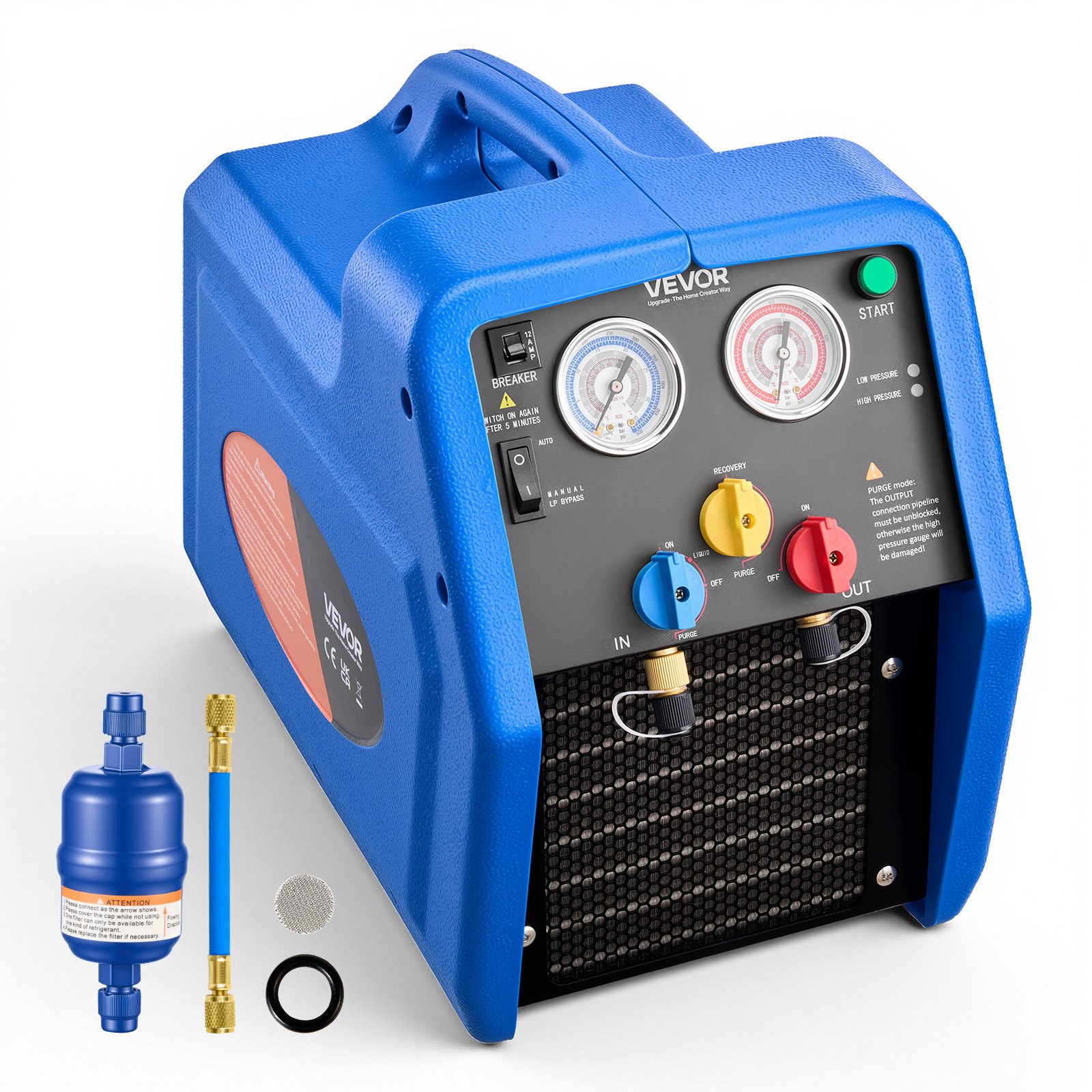 Kylmäaineen talteenottolaite North Craft RR24L, 220V, Dual-Cylinder, sininen