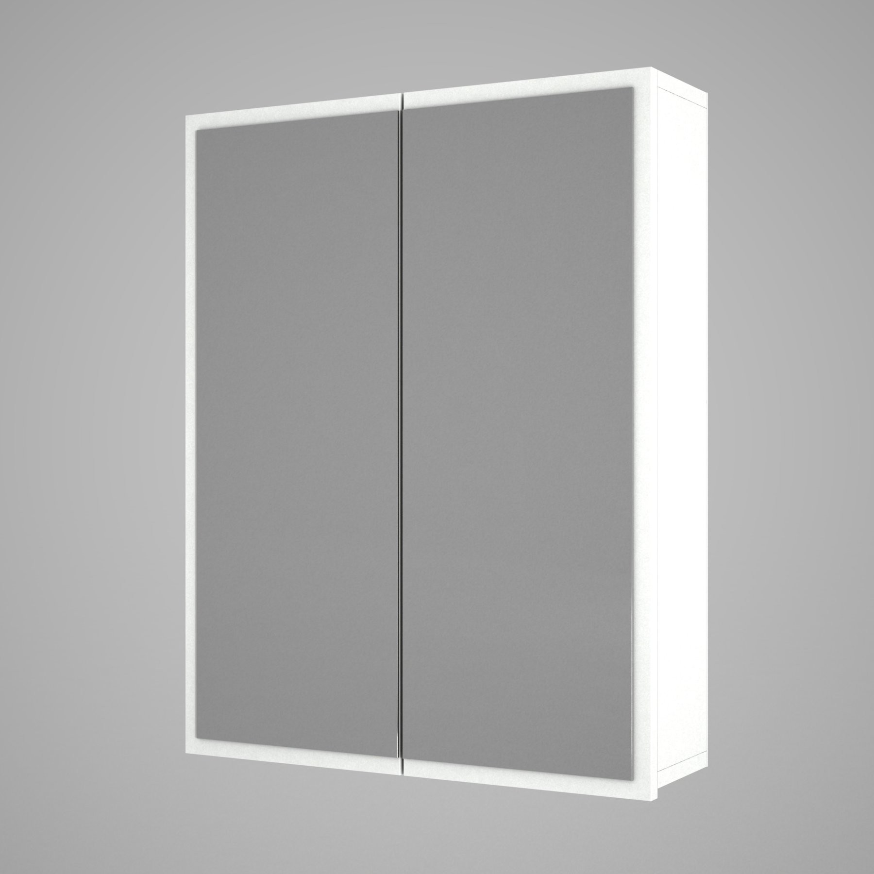 Kylpyhuoneen kaappi Valento Furniture Kayla, 60x77,6cm, Valkoinen