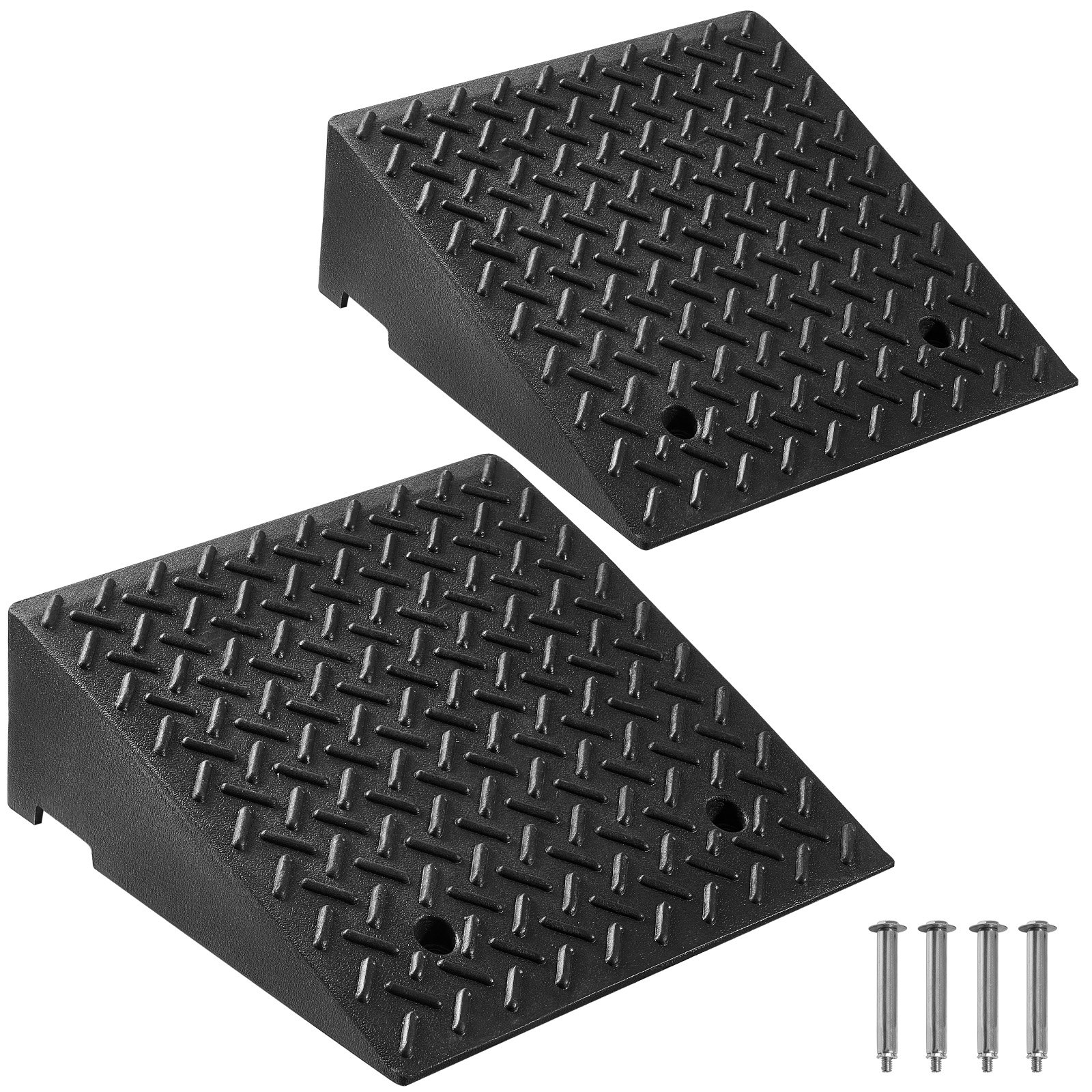 Kynnysramppipari North Craft Driveway, 490x490x180mm, 3.175 tonnia, Musta