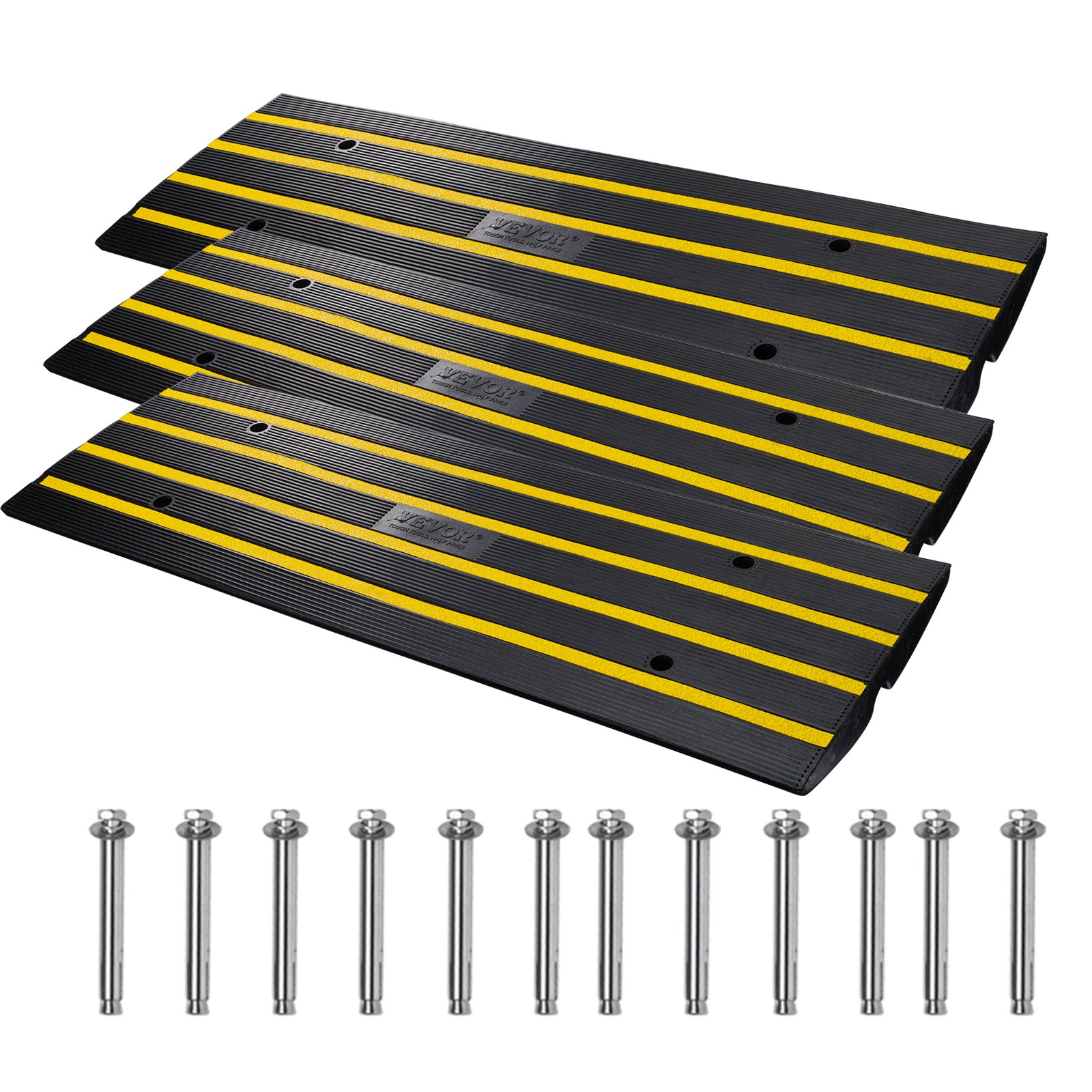 Kynnysramppisarja North Craft C03, 122x40.5x6.5cm, musta/keltainen
