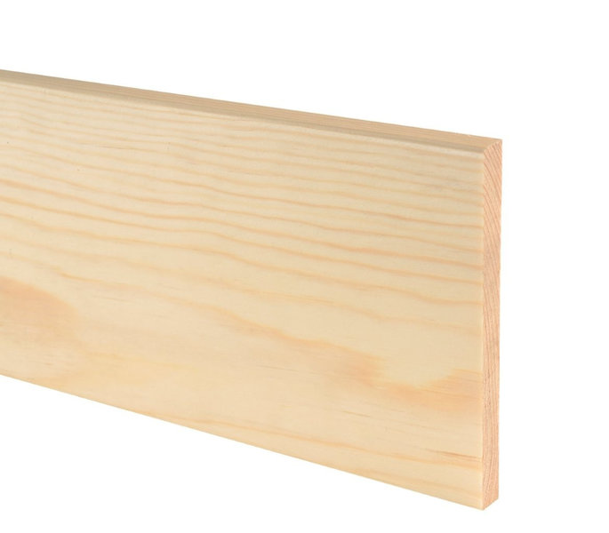 Peitelista JR-Wood, sileä, 12x120x3900, mänty, lakattu, väritön (5 kpl/pkt)