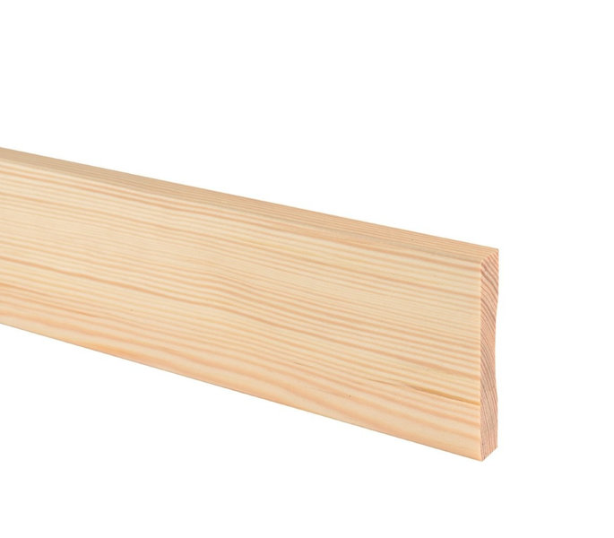 Peitelista JR-Wood, sileä, 12x70x3600, mänty, lakattu, väritön (5 kpl/pkt)