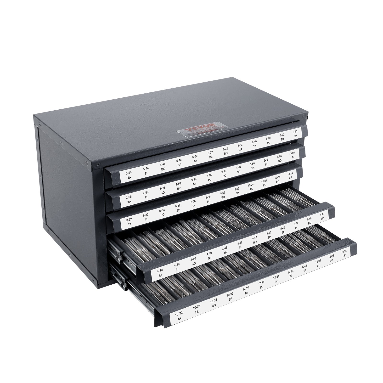 Laatikosto poranterille North Craft ET5-A, 375x200x200mm, harmaa/oranssi