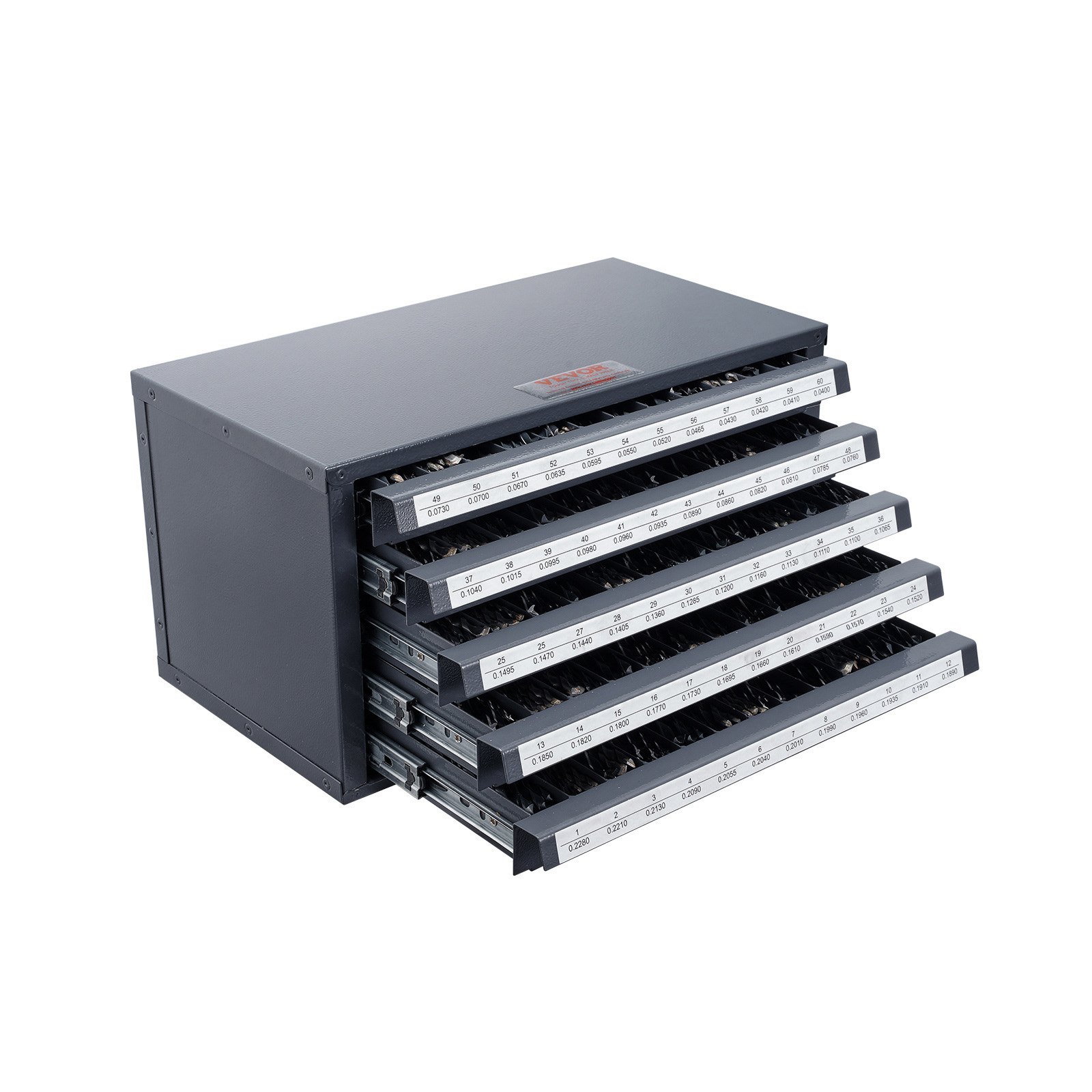 Laatikosto poranterille North Craft ET5-D, 375x200x200mm, Harmaa/Oranssi