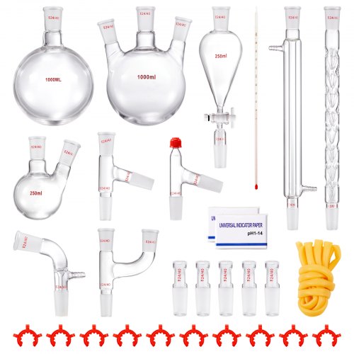 Laboratorion tislaussarja North Craft YHEO-8, 3.3 Boro, 1000ml, Läpinäkyvä